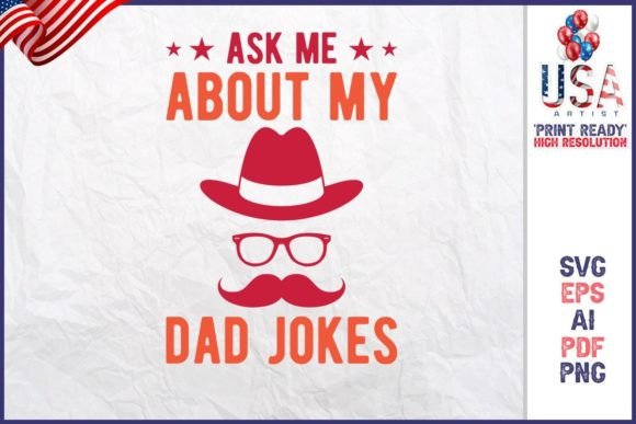 Ask Me About My Dad Jokes Graphics Freebies Review