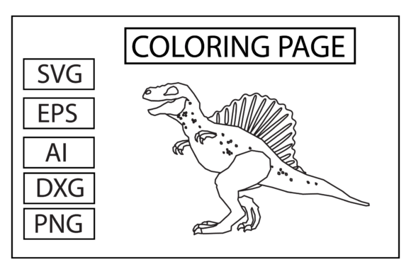 Dinosaur Coloring Page Graphics and Freebies Review