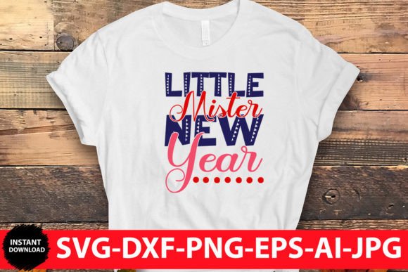Little Mister New Year 1 SVG Graphics for Crafts