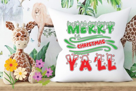 Merry Christmas Ya’ll Graphics for Crafts and Commercial Use