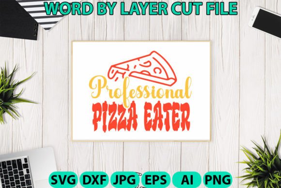 Professional Pizza Eater Svg Graphics for Crafts